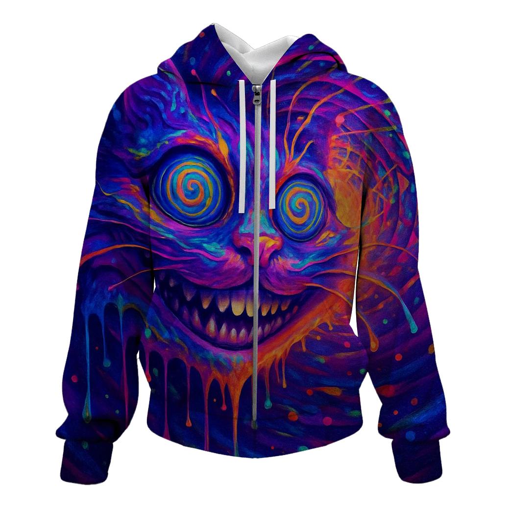 Psychedelic Spiral Cheshire Drift premium hoodies
