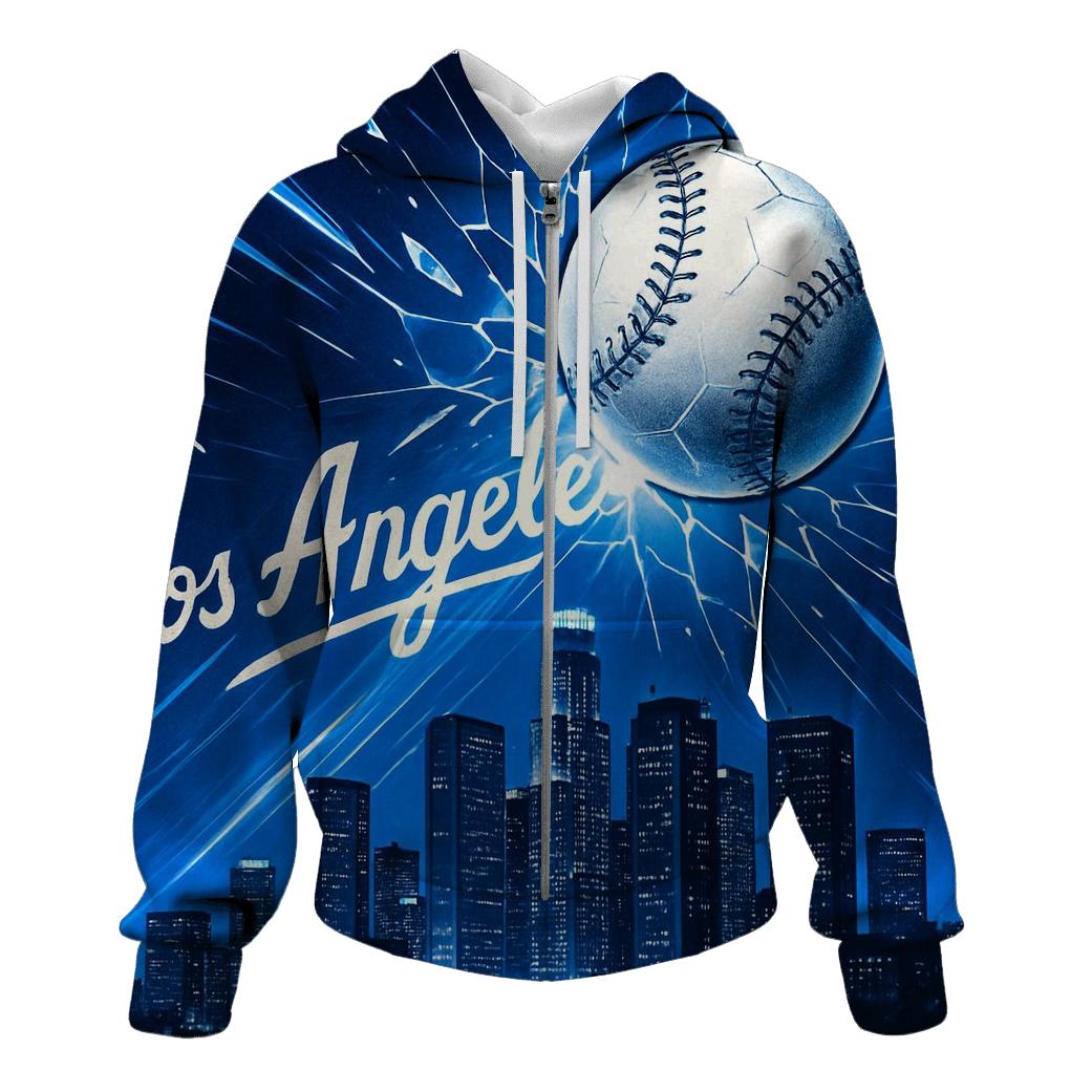 Skyline Impact Baseball Burst hoodie trends