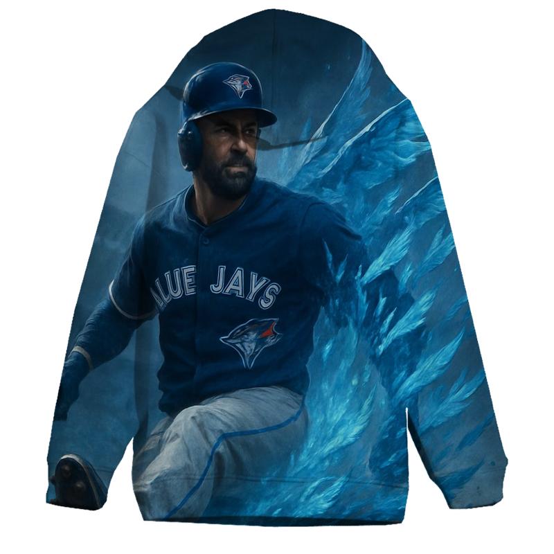 Icy Horizon Sprint With Blue Jays Energy designer hoodies