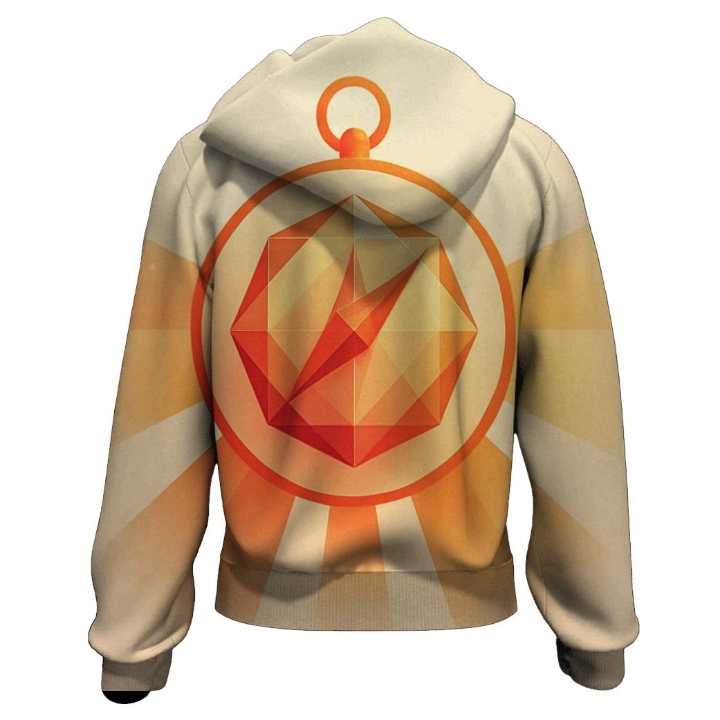 Golden Hour Prism Compass printed hoodies