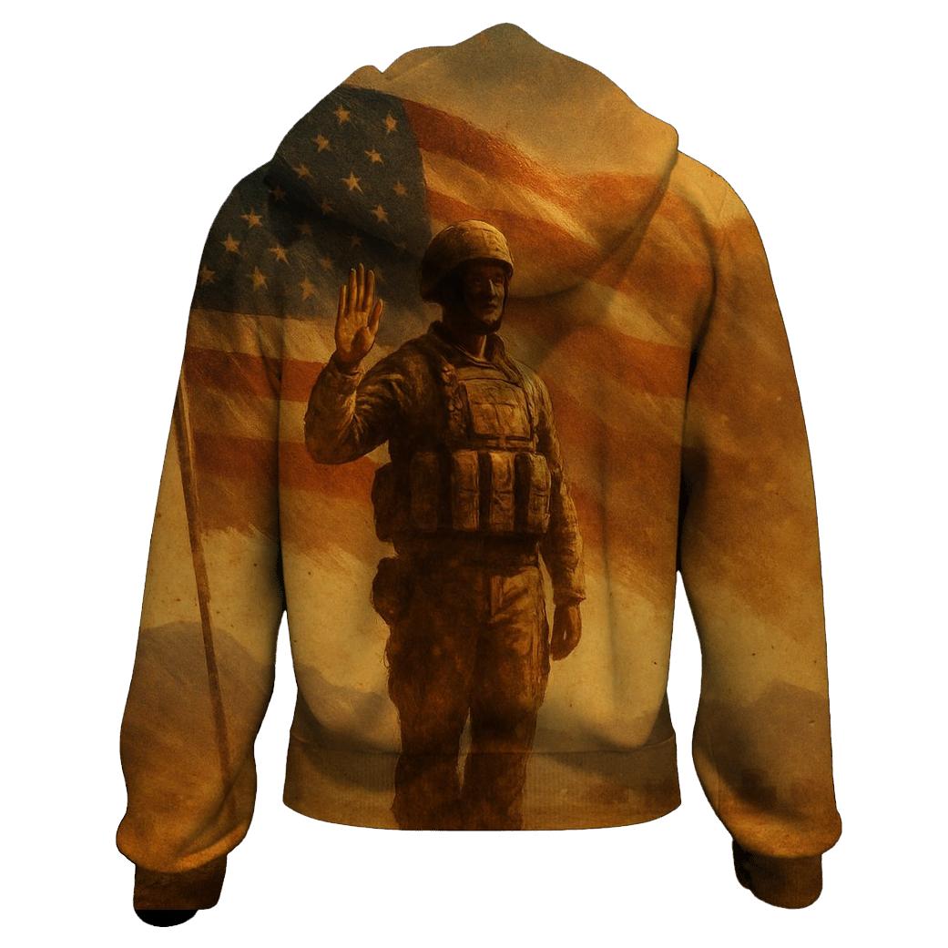 Desert Oath In Rising Dust printed hoodies