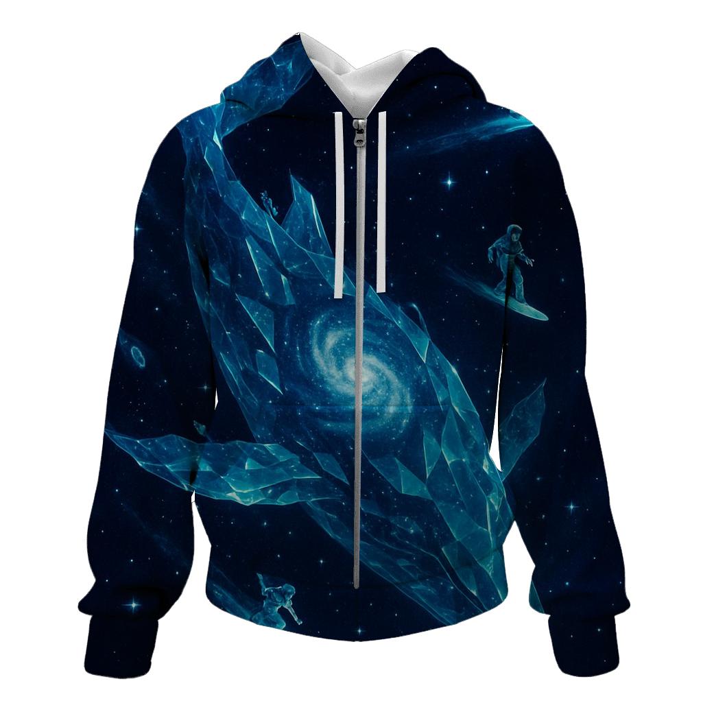 Crystalline Nebula Whale Dive custom hoodies