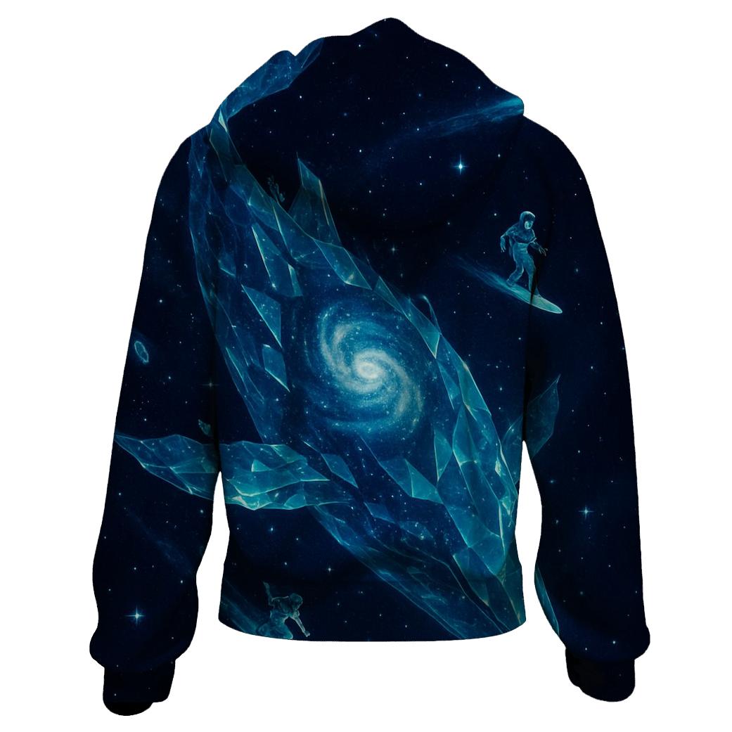 Crystalline Nebula Whale Dive custom hoodies