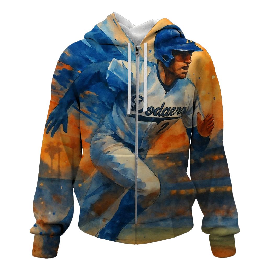 Sunset Double Wing Runner premium hoodies