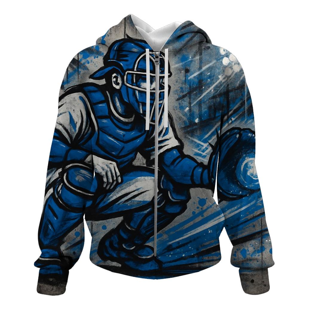 Graffiti Diamond Night Rush zip-up hoodies