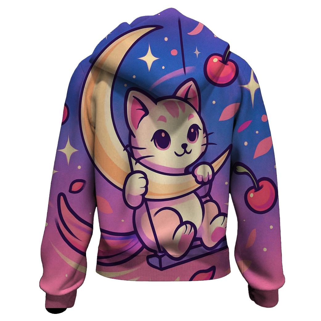 Cherry Comet Swing Kitten premium hoodies