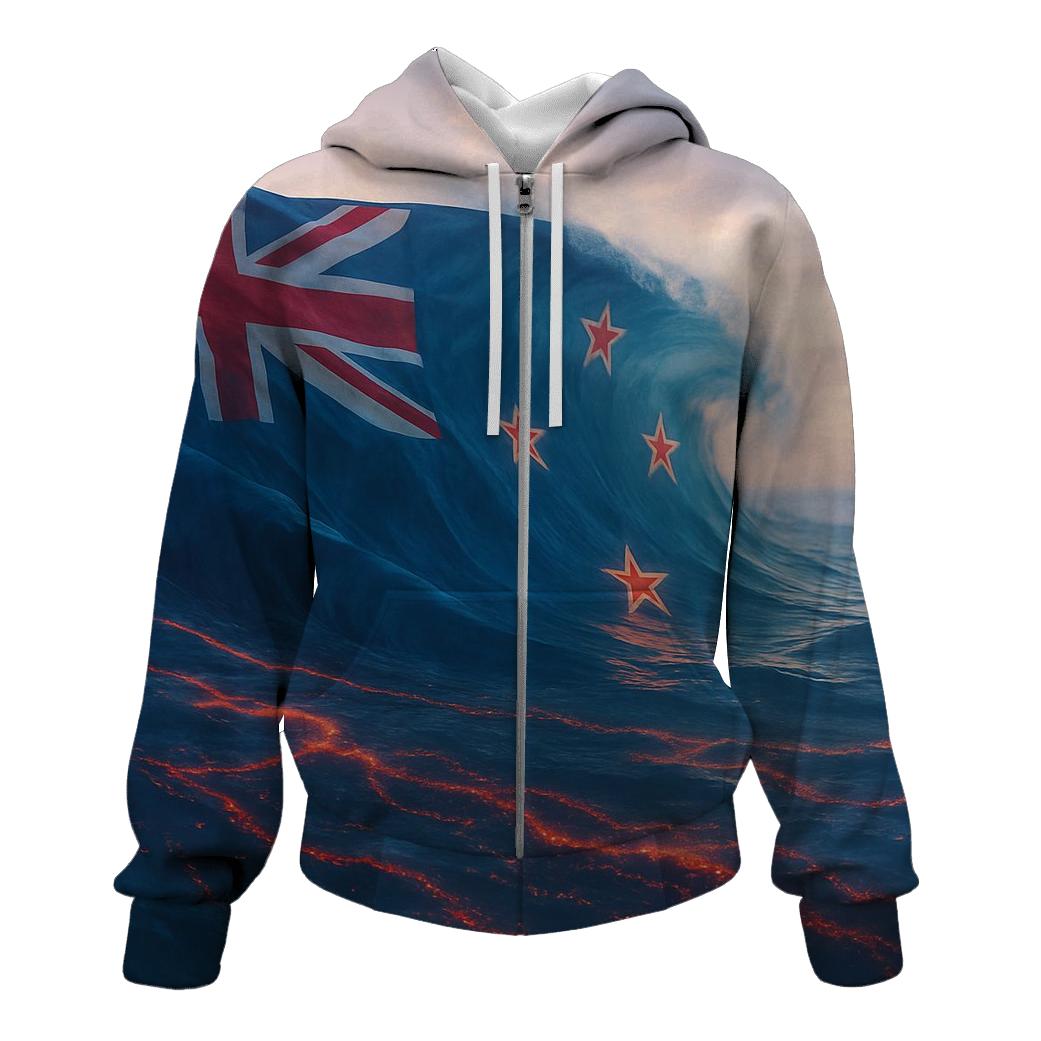 Ocean Weave New Zealand embroidered hoodies