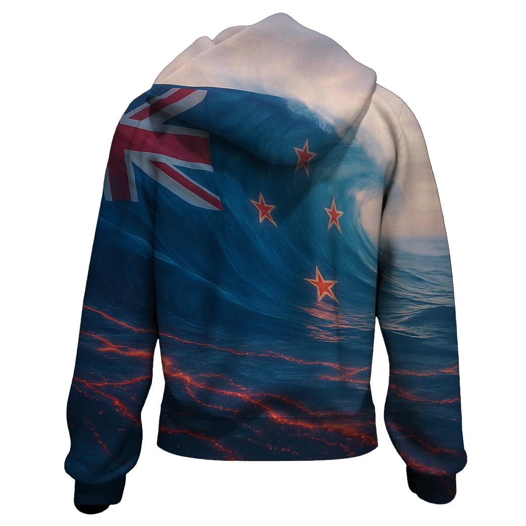 Ocean Weave New Zealand embroidered hoodies