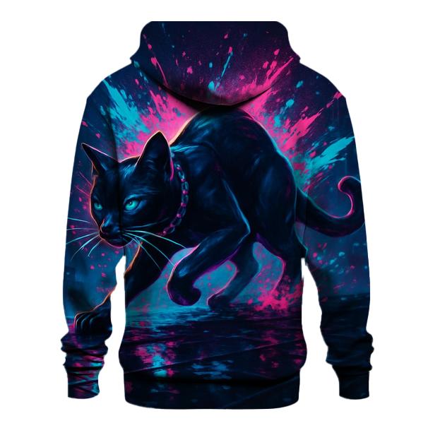 Prism Prowler Alley Cat embroidered hoodies