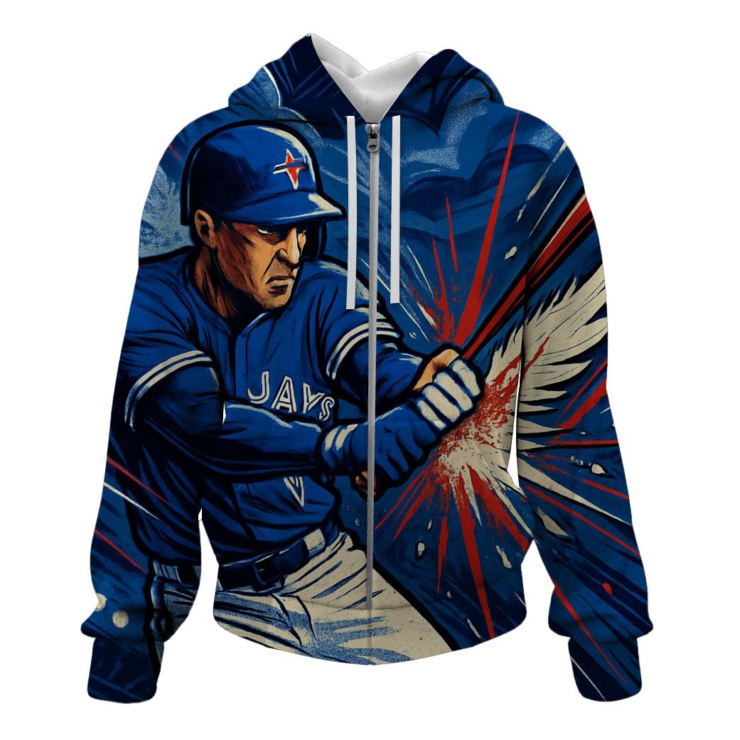 Sky Breaker Blue Jays Slugger designer hoodies