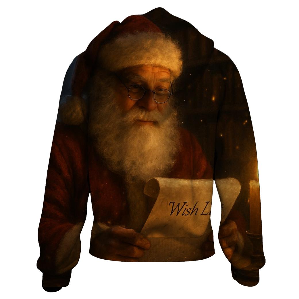 Midnight Library Santa premium hoodies