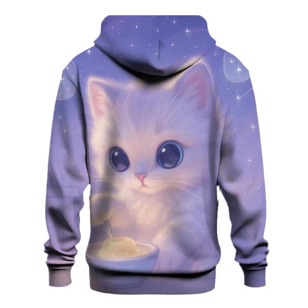 Moonlit Pudding Kitten custom hoodies