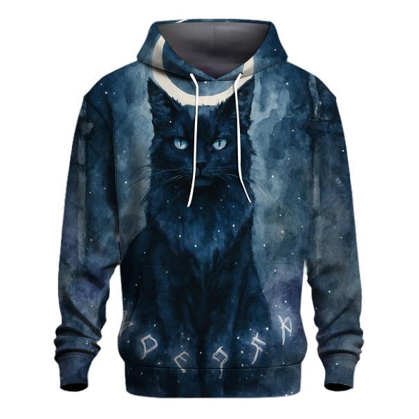 Moonlit Rune Guardian Cat custom hoodies