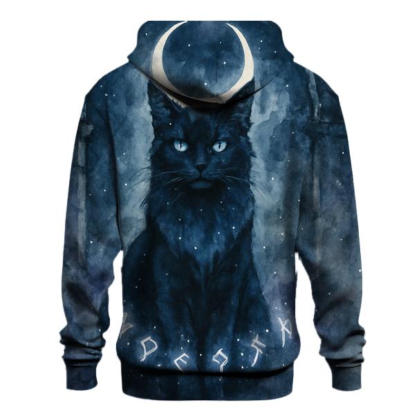 Moonlit Rune Guardian Cat custom hoodies