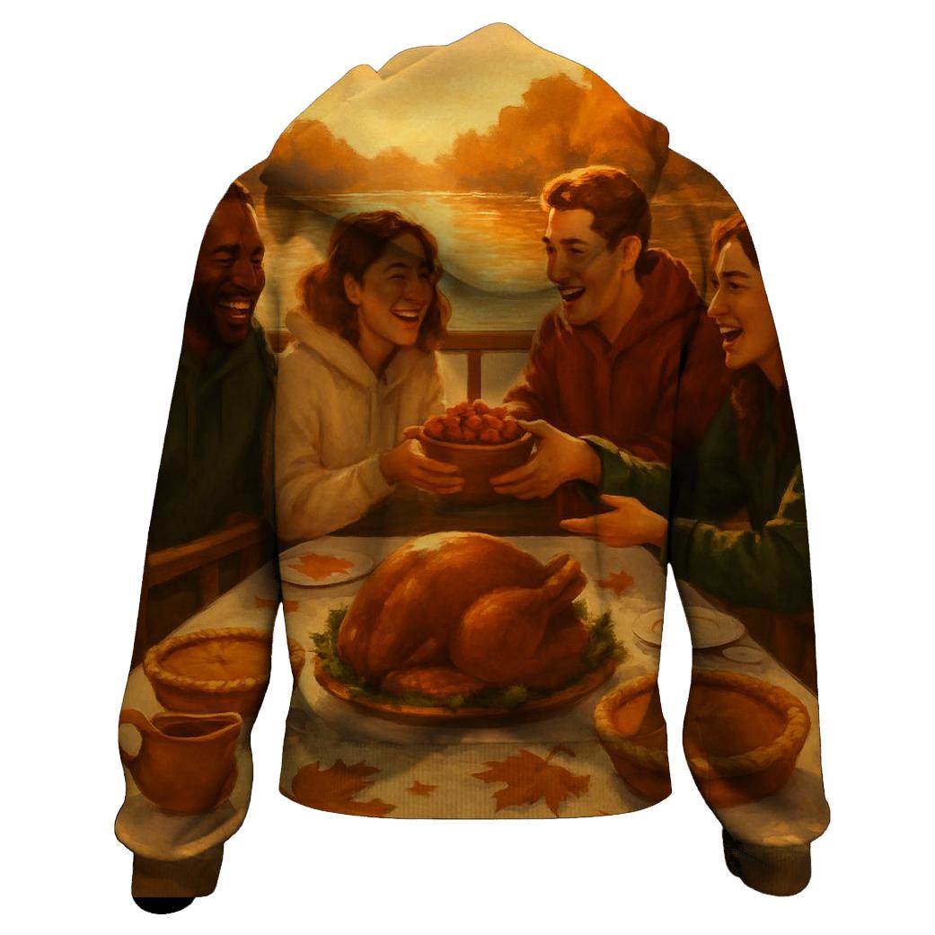 Autumn Riverboat Thankful Gathering custom hoodies