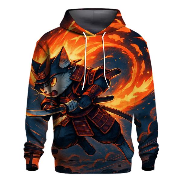 Koi Comet Samurai Cat custom hoodies