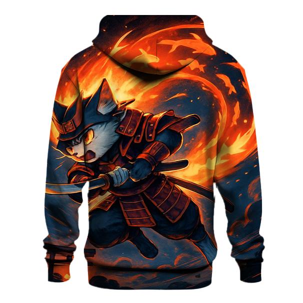 Koi Comet Samurai Cat custom hoodies