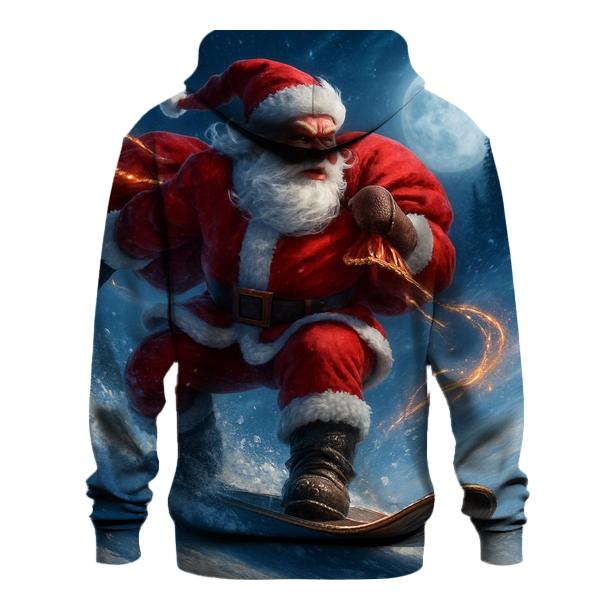 Snowboard Sleigh Santa hoodie designs