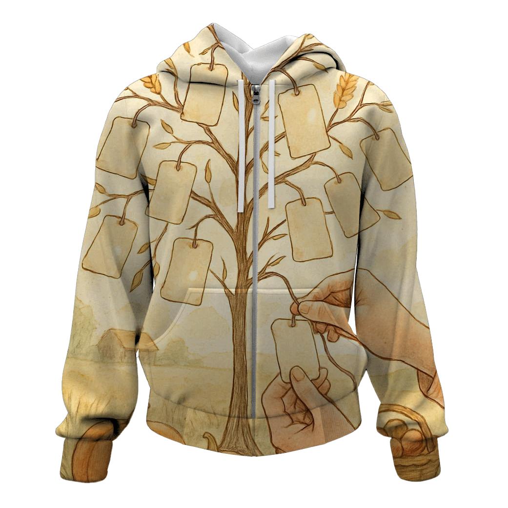Sunlit Field Of Gratitude Notes Without Text hoodies fashion