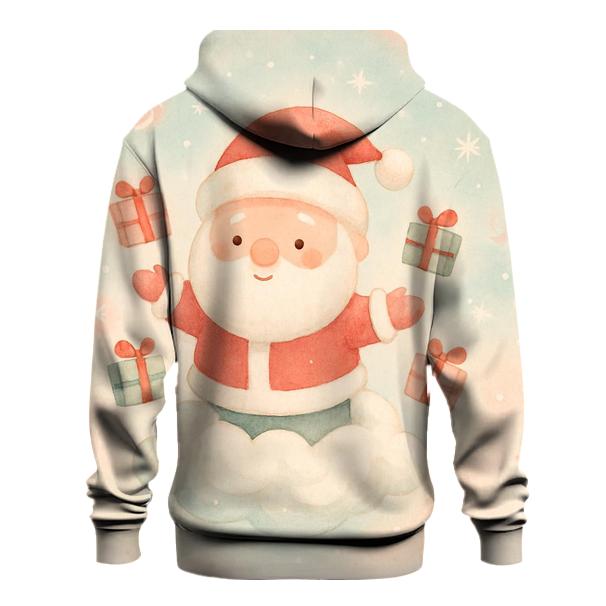 Pastel Candy Cloud Santa premium hoodies