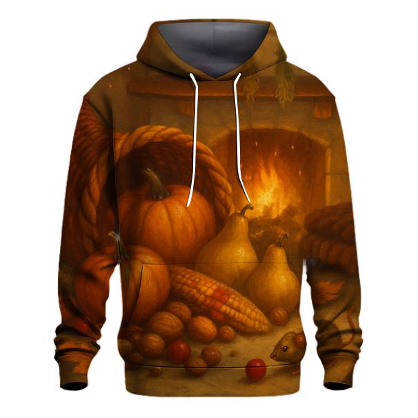 Candlelit Cornucopia Hearth zip-up hoodies