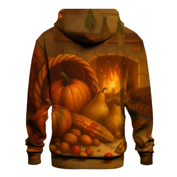 Candlelit Cornucopia Hearth zip-up hoodies