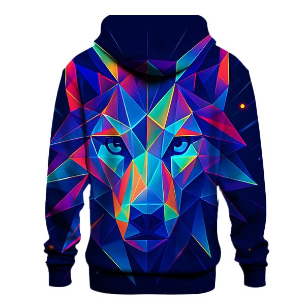 Prism Mirage Wolf Mask hoodies fashion
