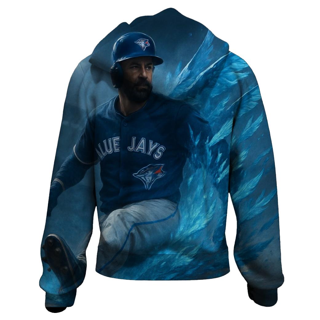 Icy Horizon Sprint With Blue Jays Energy printed hoodies