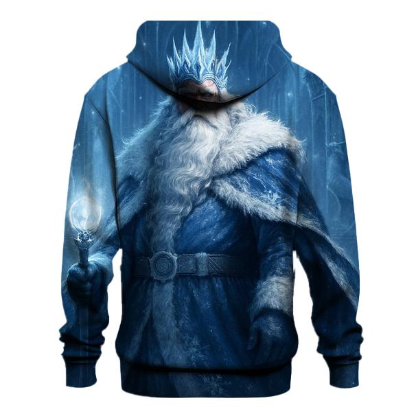 Frost Crown Santa Emperor zip-up hoodies