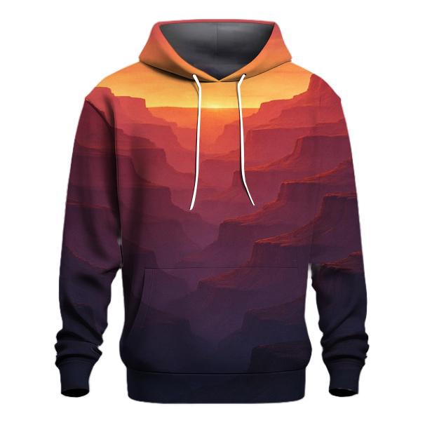Canyon Shadow Symphony graphic hoodies