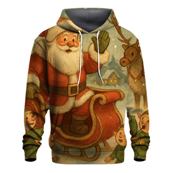 Storybook Sleigh Departure custom hoodies