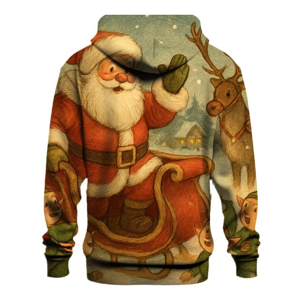 Storybook Sleigh Departure custom hoodies
