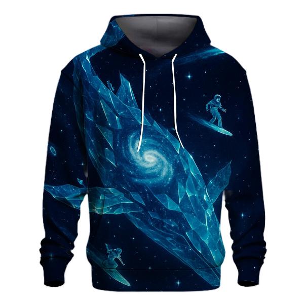 Crystalline Nebula Whale Dive graphic hoodies