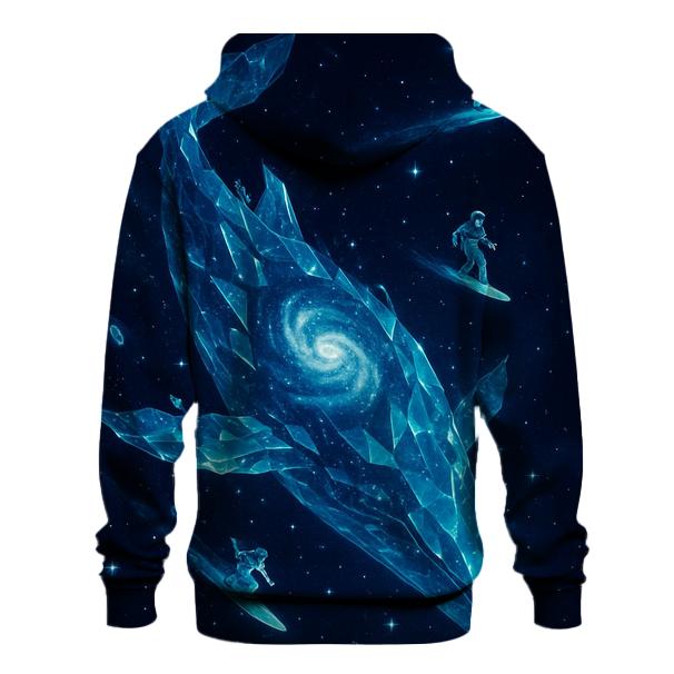 Crystalline Nebula Whale Dive graphic hoodies
