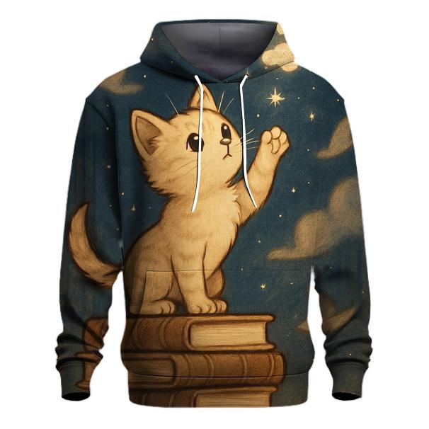 Library Of Floating Cat Constellations pullover hoodies