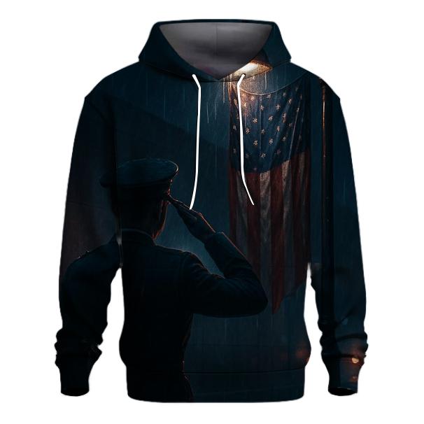 Midnight Salute In City Rain printed hoodies