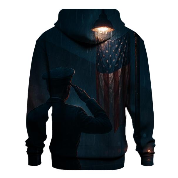 Midnight Salute In City Rain printed hoodies