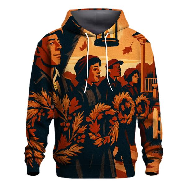 Harvest Wreath Lantern Parade hoodies fashion