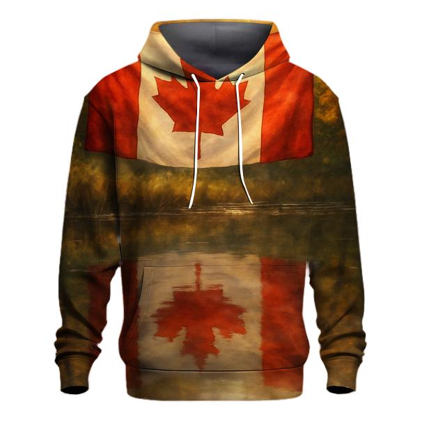 Water Mirror Canada zip-up hoodies
