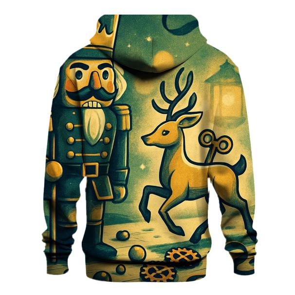 Nutcracker Toy Workshop With Clockwork Deer zip-up hoodies