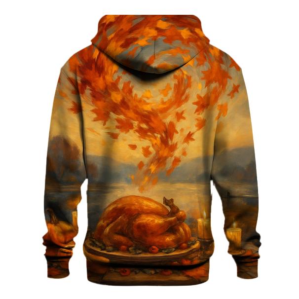 Maple Leaf Sky Swirl Over Feast Table hoodie styles