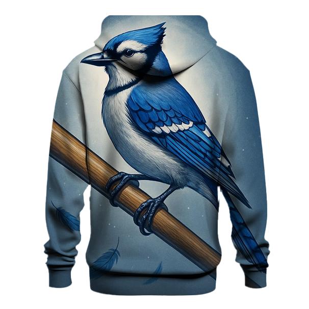 Blue Jays Winged Bat Perch embroidered hoodies