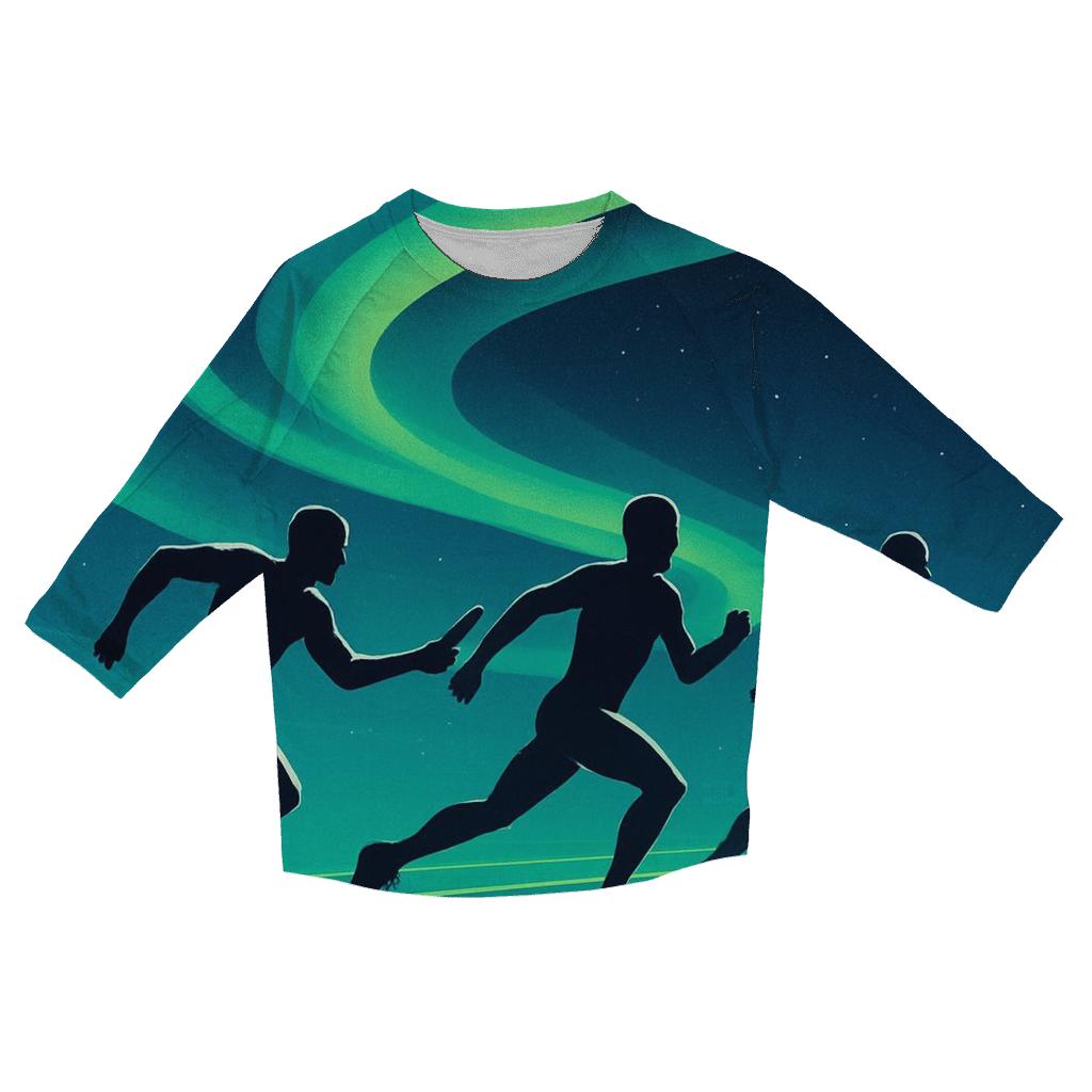 Aurora Sprint Relay Baton Pass cotton quarter sleeve shirts