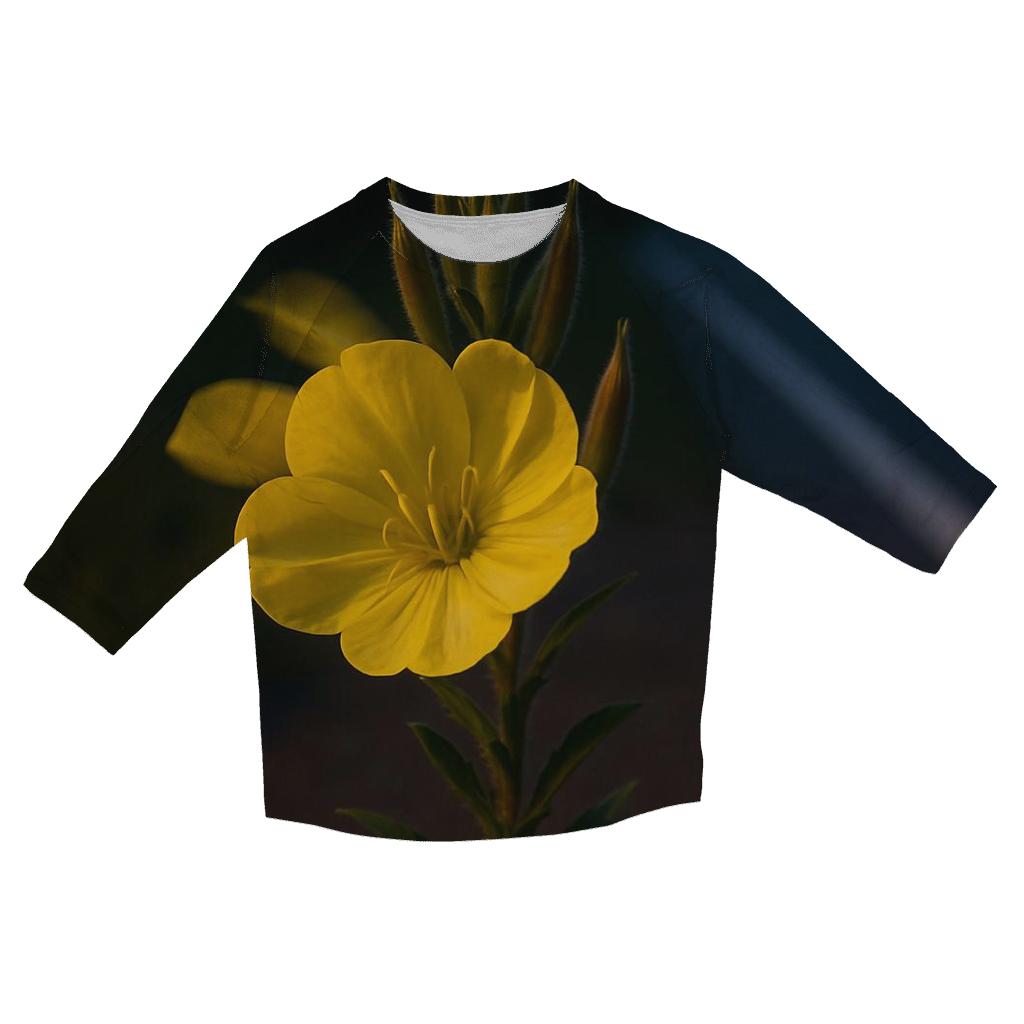 Evening Primrose Opening Under Roadside Streetlight stylish quarter sleeve tops