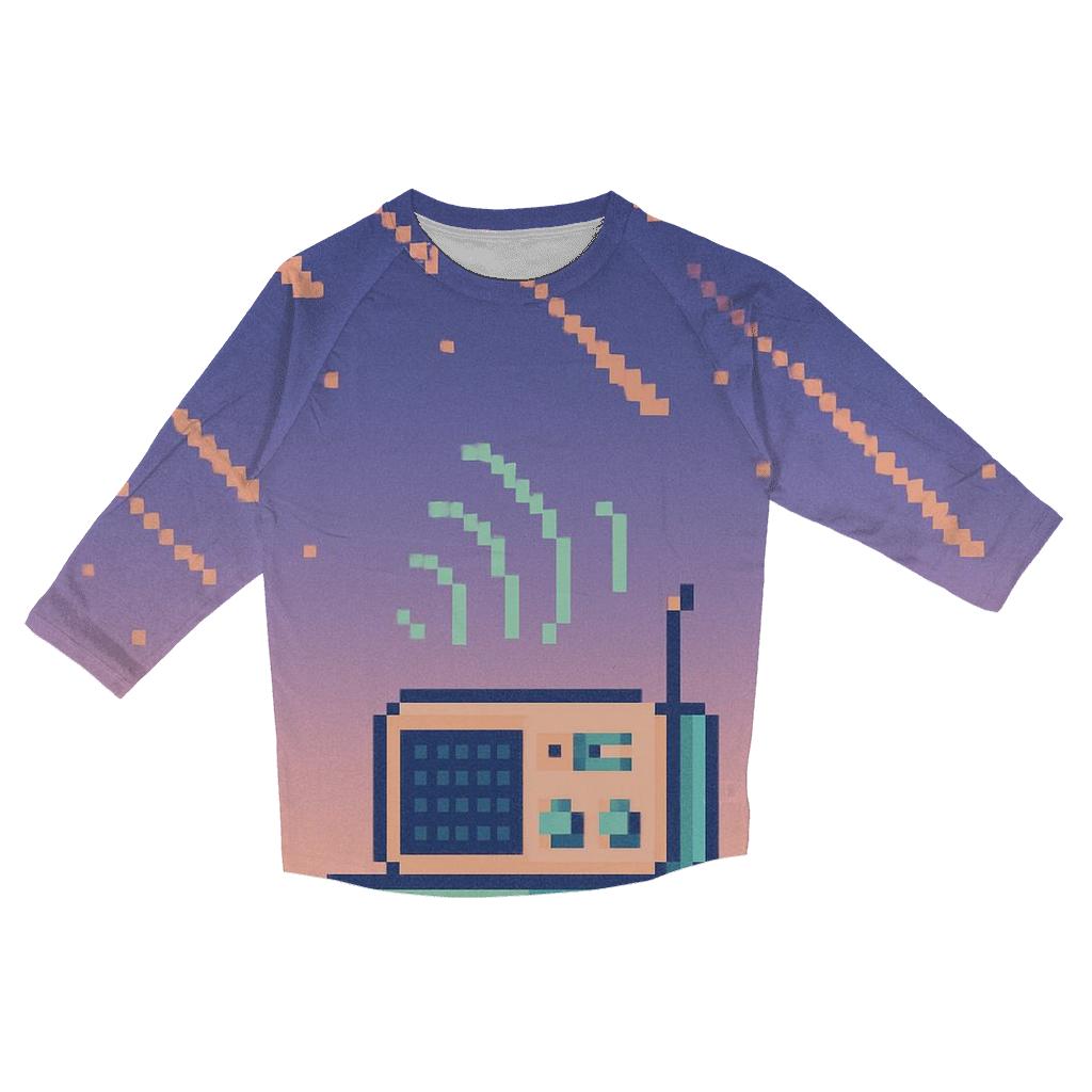Pixel Radio Meteor Shower fashion 3/4 sleeve shirts