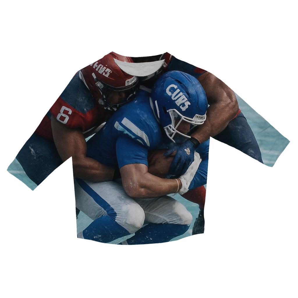 Frozen Lake Stadium Overtime Braves Versus Cubs trendy 3/4 sleeve tops