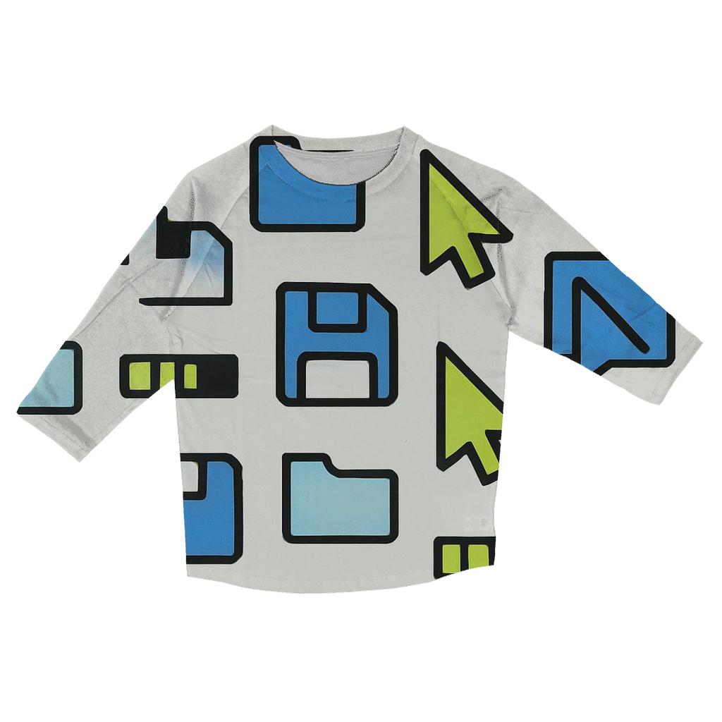 Home Computer Startup Icons stylish quarter sleeve tops