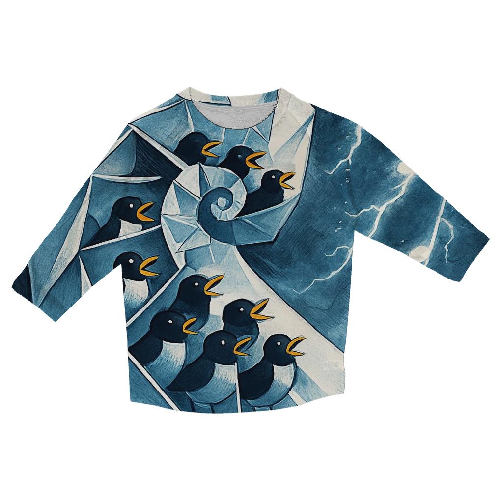 Paper Nautilus Storm Choir casual three quarter sleeve shirts
