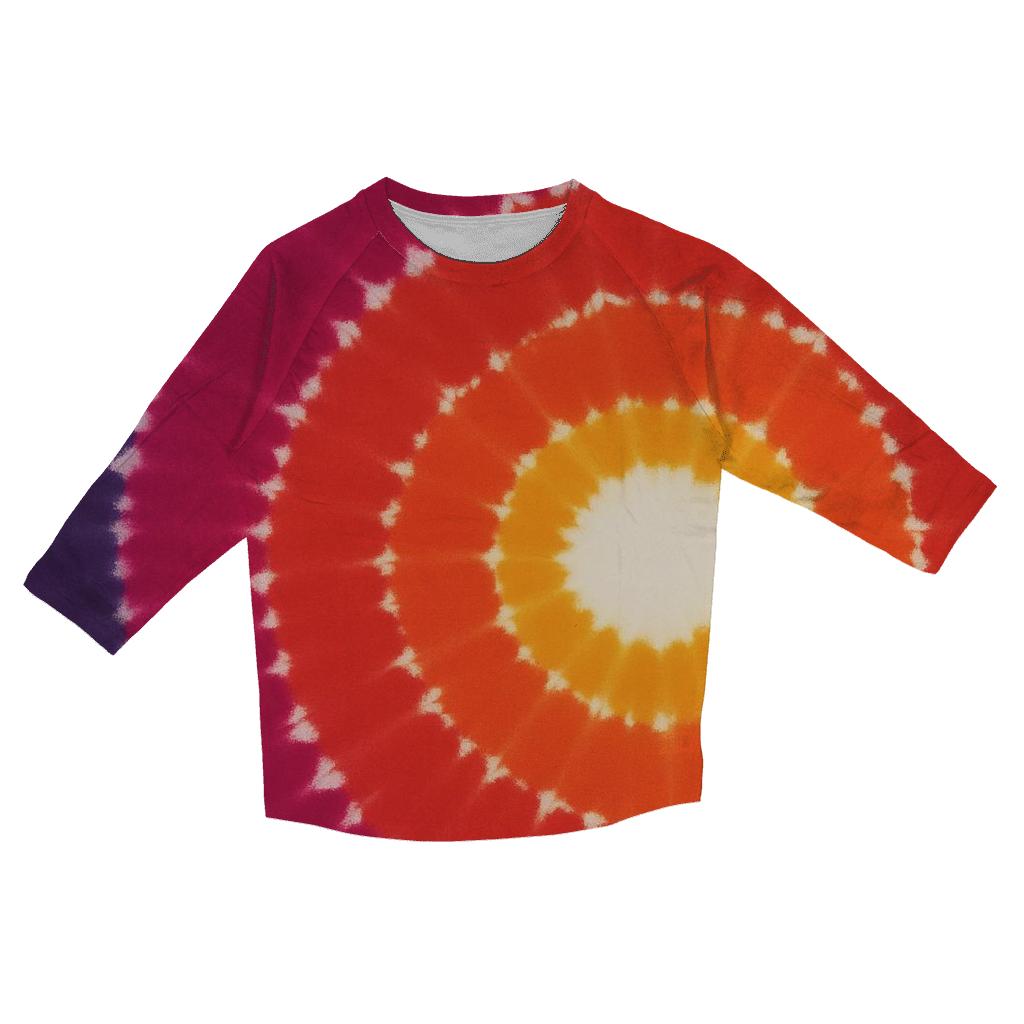 Bullseye Supernova Off Center Burst personalized 3/4 sleeve tees