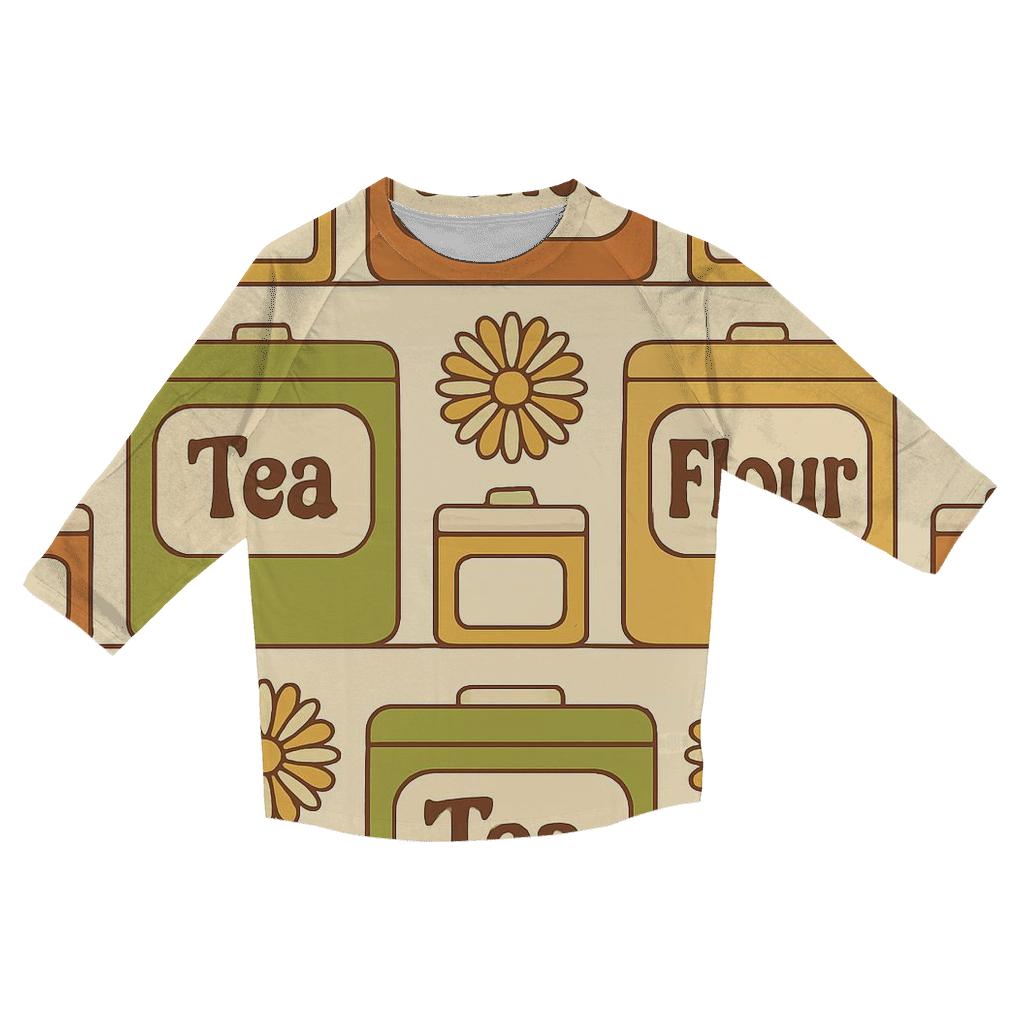 Sunburst Kitchen Canister Labels personalized 3/4 sleeve tees